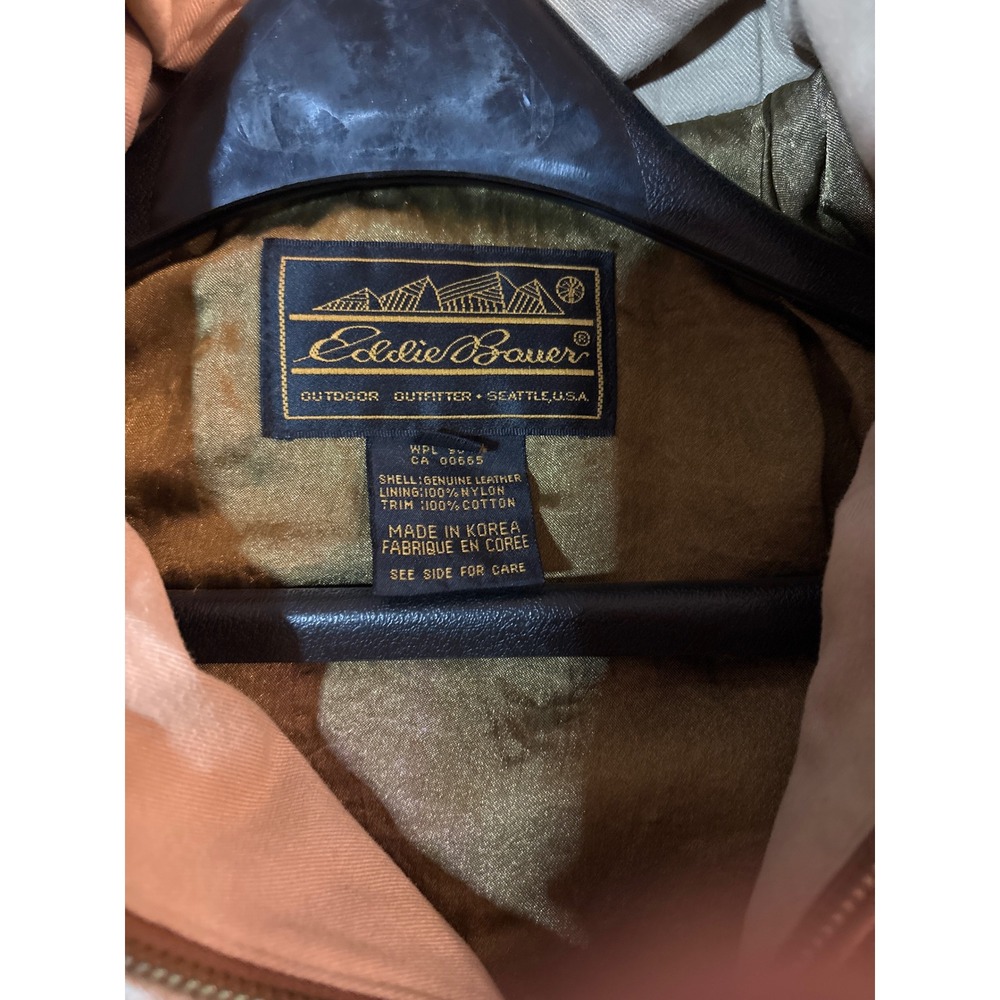 Eddie Bauer Leather field jacket Large - Picture 5 of 6